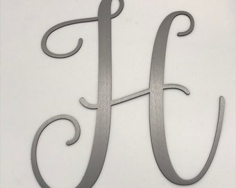 how to write fancy letter Script Letters / Monogram / Metal Signs / Rustic Sign / Wall Art / Wall Decor