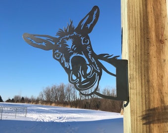 Donkey - Steel Metal art / Metal Decor / Outdoor Decor / Metal Sign