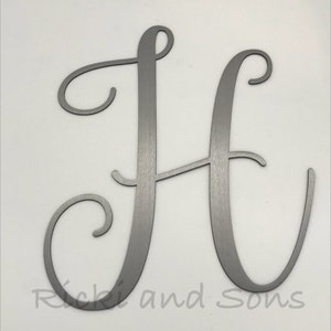 Script Letters / Monogram / Metal Signs / Rustic Sign / Wall Art / Wall Decor