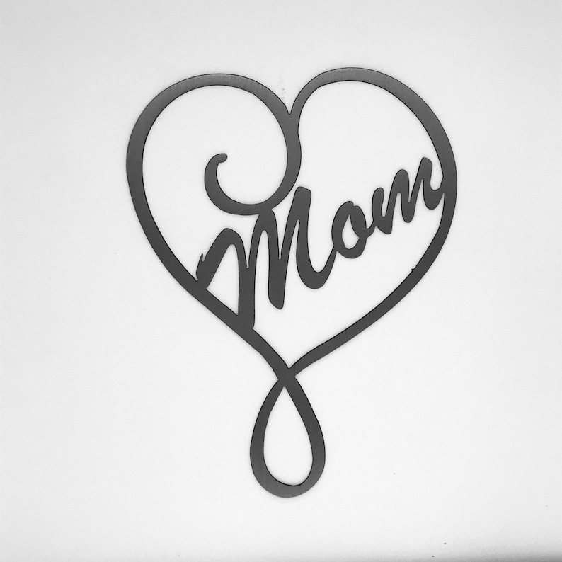 Mom Heart Steel Wall Decor Mothers Day / Metal Wall Art / Etsy