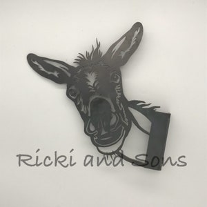 Donkey Steel Metal art / Metal Decor / Outdoor Decor / Metal Sign image 5