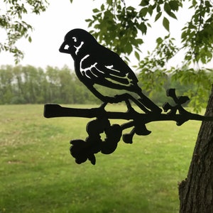 Finch - Steel Metal art / Metal Decor / Outdoor Decor / Metal Sign / Metal Bird