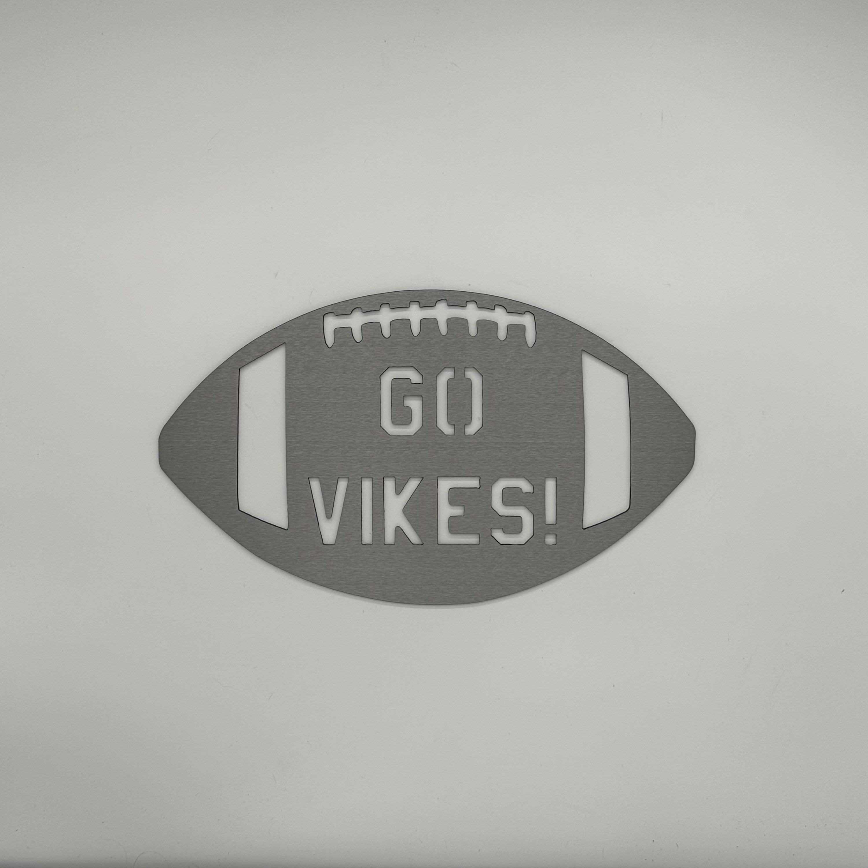 Go Vikes / Football/ Steel Metal Wall art / Metal Home Decor / Steel Wall Decor / Metal Sign / Wall Decor