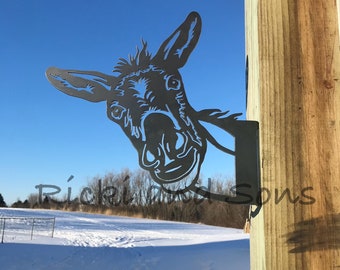 Donkey - Steel Metal art / Metal Decor / Outdoor Decor / Metal Sign