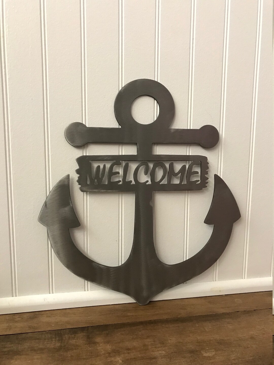 Welcome Anchor / Metal Wall Art / Metal Home Decor / Steel Wall Decor ...
