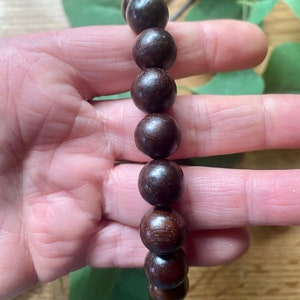 Purple RoseWood Beaded Stretchy Bracelet-Wooden Beaded Bracelet-Purple Rosewood Jewelry