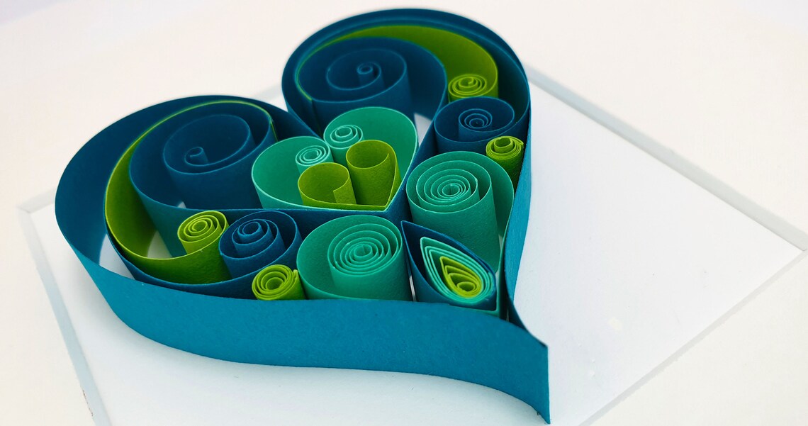 Sacred Heart Paper Art Paper Quilling Love Gift Birthday Gift 1st