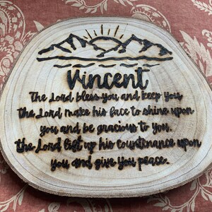 Personalized Wood Sign (The Blessing)