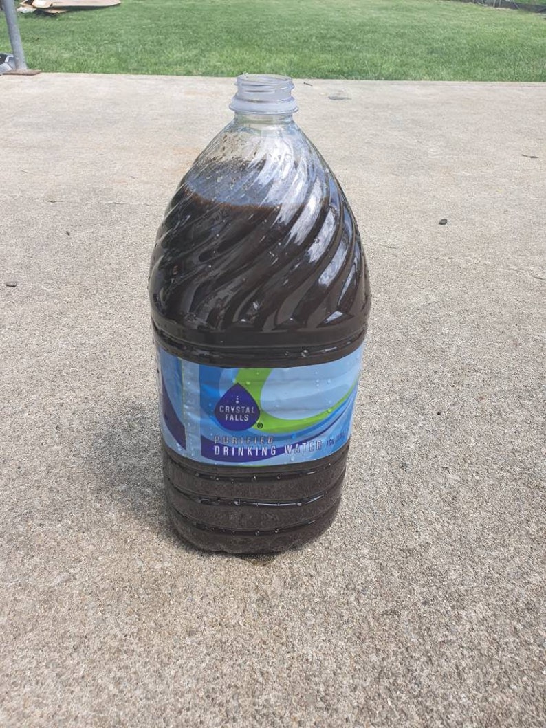 1 Gallons Super Dark Tea Compost Liquid Fertilizer Organic Etsy