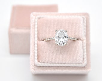 pink engagement ring box