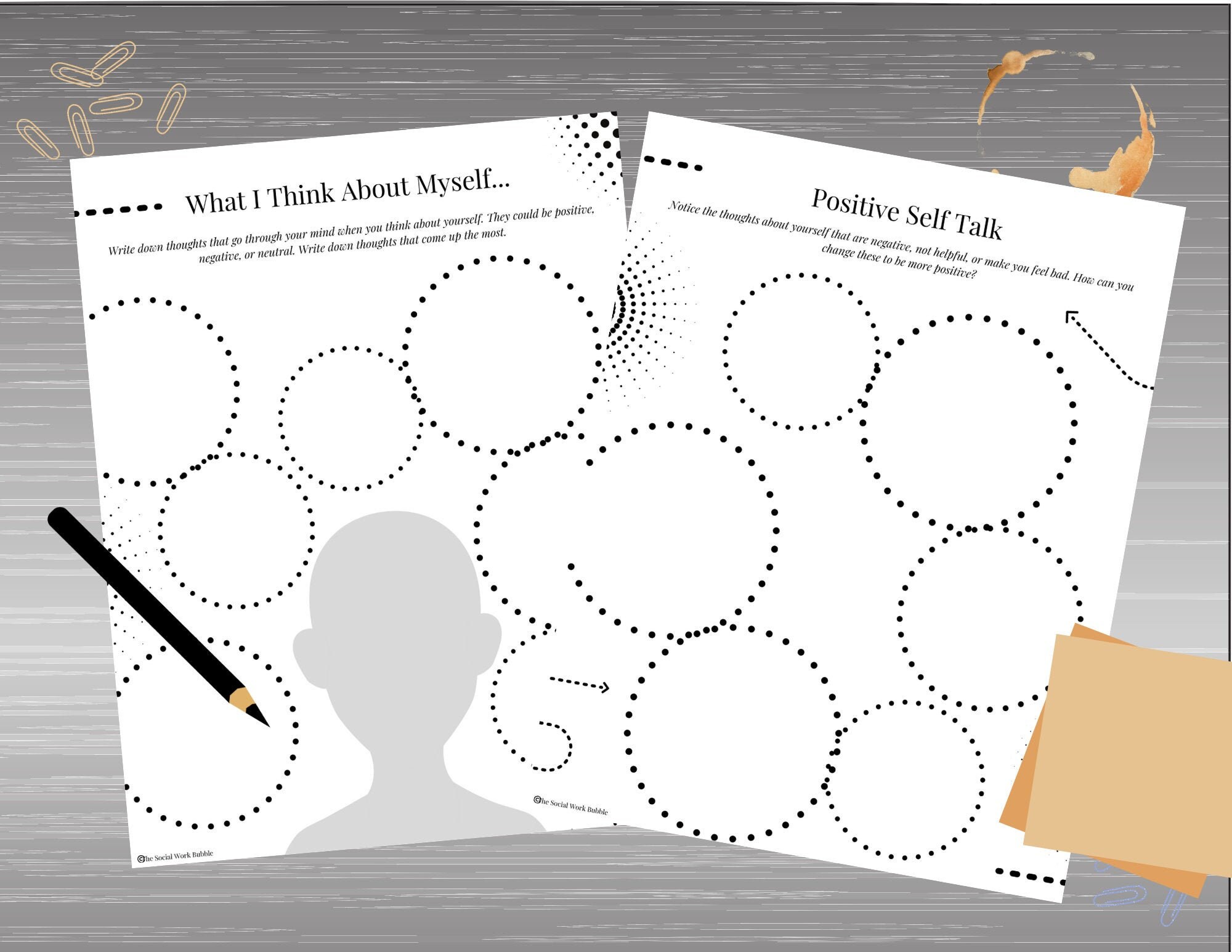 positive self talk self esteem confidence worksheets for etsy denmark