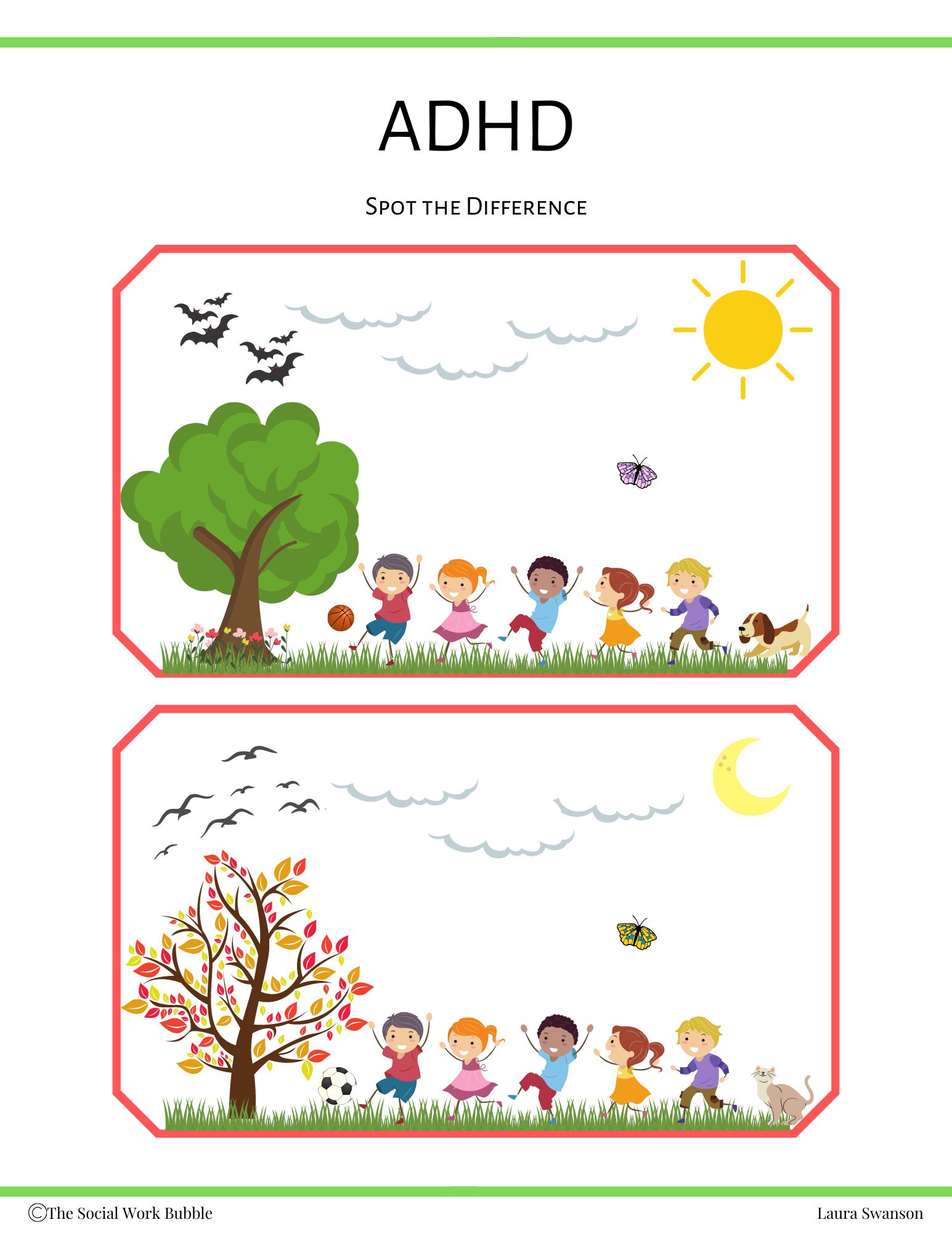 ADHD Play Therapy Worksheets Activity For Kids Mental Etsy
