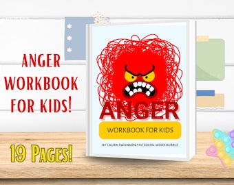 Anger Workbook for Kids Emotional Intelligence, Anger Management, Therapy, Social Work, Parenting, Teaching
