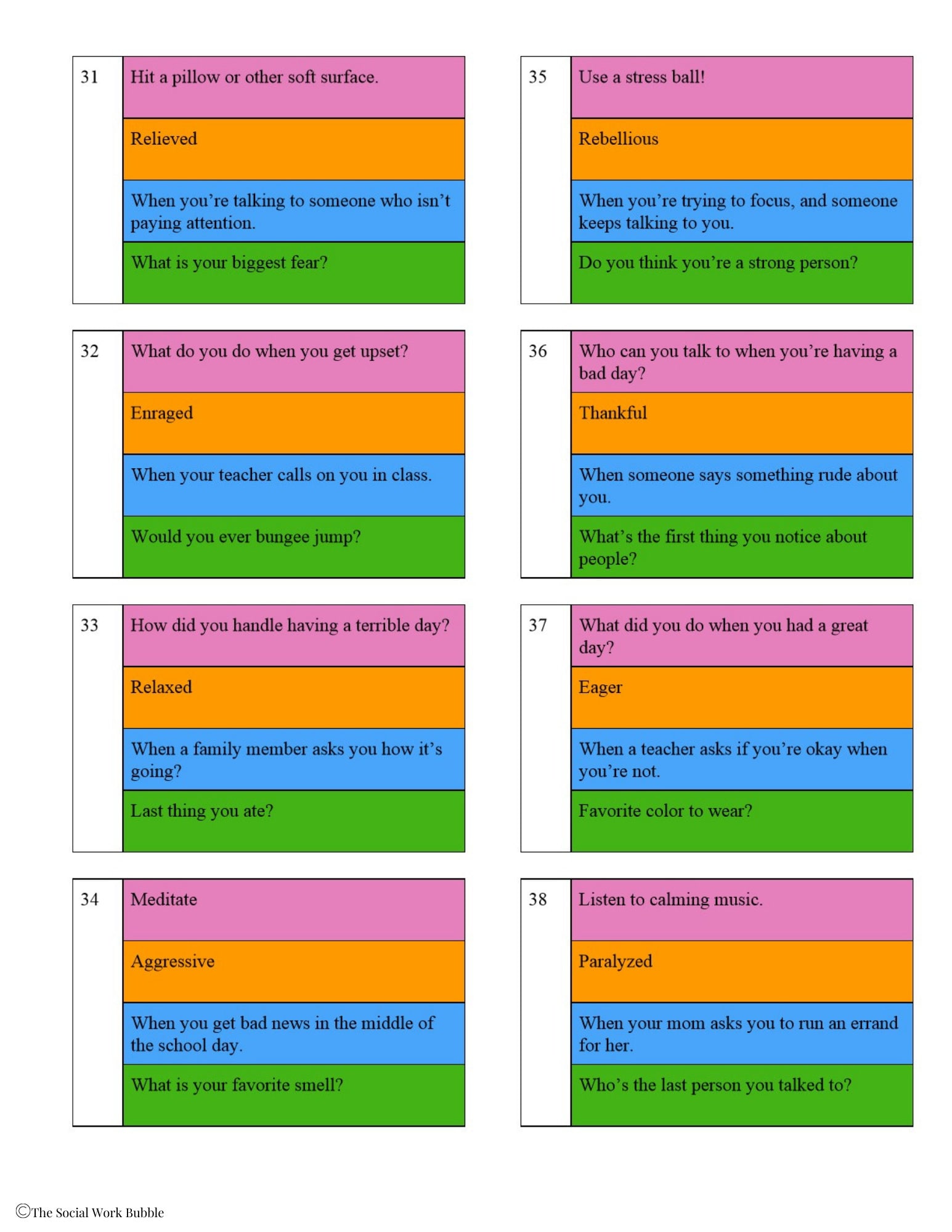 Therapy Card Game Pack w/ Cards & Board Game Social Work Etsy