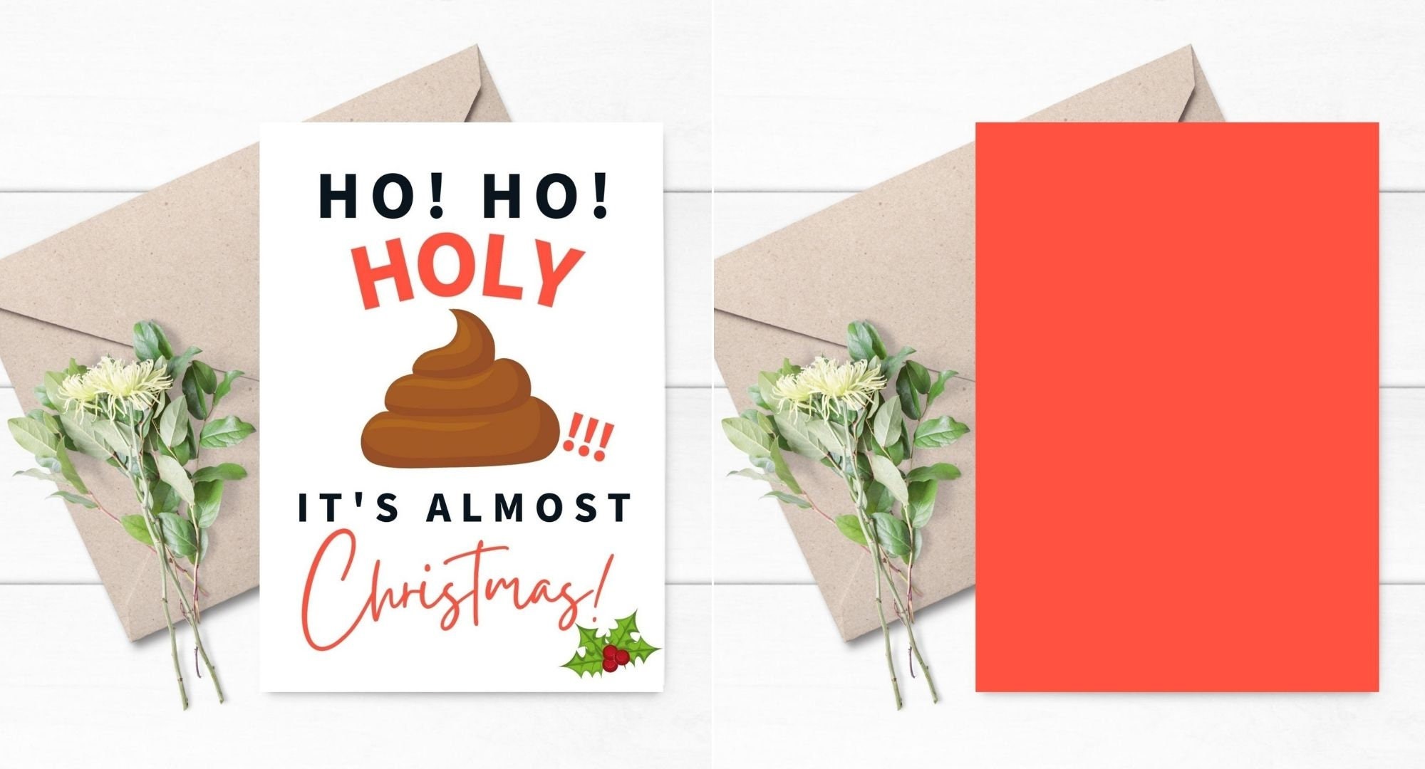 Funny printable christmas cards 2020 christmas greeting cards etsy