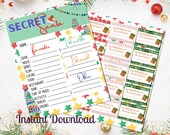Secret Santa Wish List Printable, Christmas Exchange, Holiday Party Planning, Secret Santa Gift Ideas, Office Exchange, Secret Santa Party