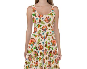 plus size tiki dress