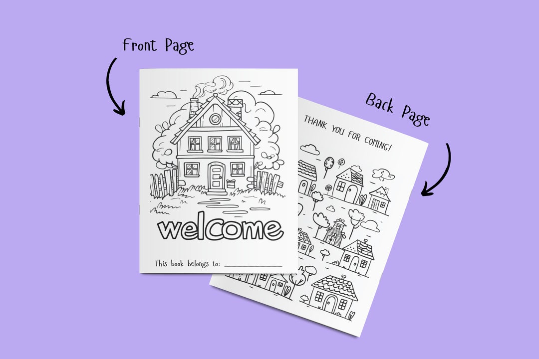 Open House Coloring Book 15 Pages of Fun Open House Kids Activities