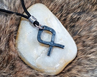 Hand Forged Othala Pendant