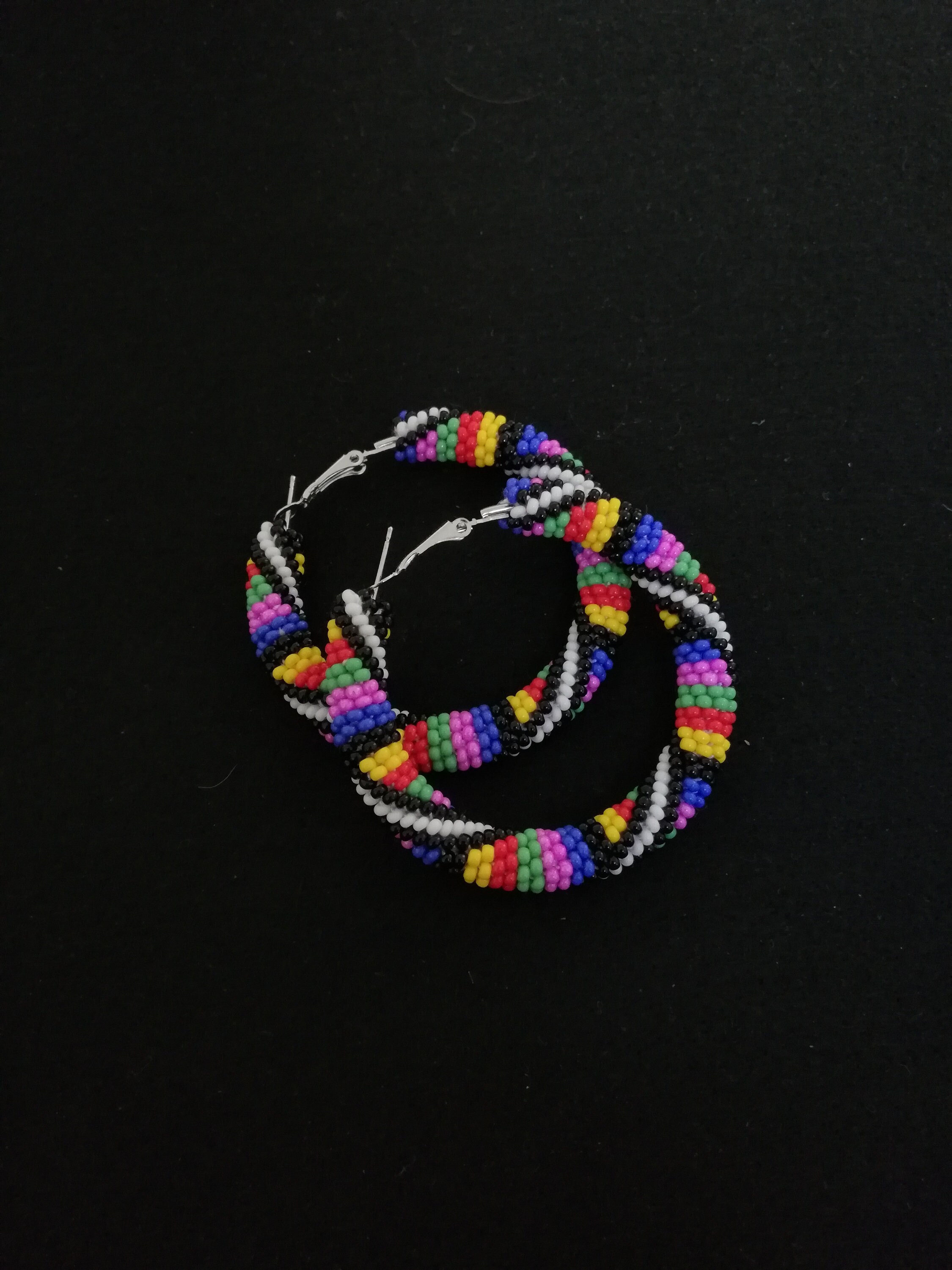 Bright colorful jewelry set. Geometric colored necklace Etsy