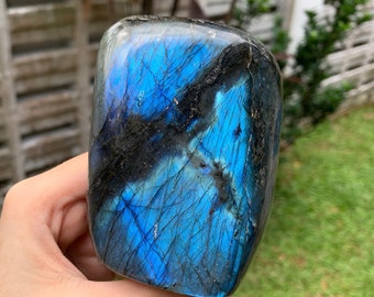 Flashy Labradorite Free Form - Blue Flash - Standing Labradorite - Home Decor - Spiritual Healing