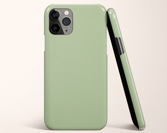 GRÜNE iPhone Hülle, einfarbiges iPhone 12, iPhone 11, iPhone XS Max, iPhone 8+, Samsung Hülle, Samsung S10