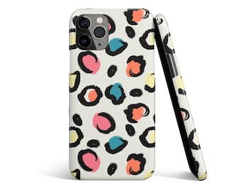 SUMMER Leopard Phone Case for Iphone, Colorful Leopard Print Iphone Case, Samsung Galaxy Case