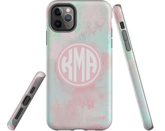 Marble Phone Case Iphone 8, Monogram Gift for Her, Marble Iphone 11 Pro Case, Initial Iphone 11 Case, Birthday Gift for Her, Phone Case XR