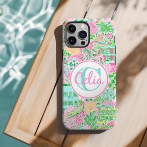 Monogram Phone Case for iphone 16 Pro Case, iPhone 16 Case, iPhone 16 Pro Max, iPhone 16 Plus Case Initial Phone Case Preppy Phone Case