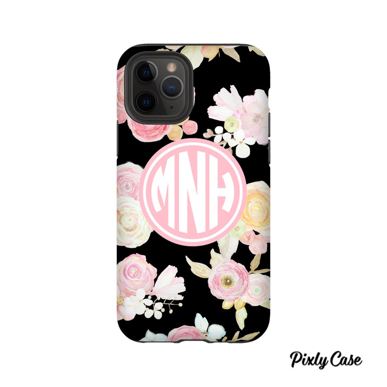 Preppy Monogram iPhone Case Personalized Monogram iPhone Case image 1