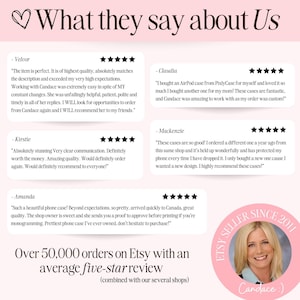 a flyer with a woman's profile and five stars