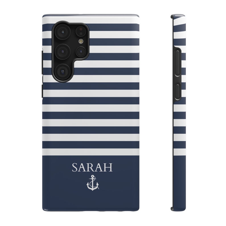 Nautical Phone Case iPhone Summer Preppy Coastal Aesthetic Case iPhone 15 14 13 12 11 Pro Max S24 S23 S22 S21 Ultra Plus Sea Lover Gift image 2