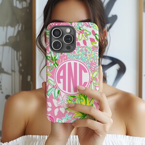 personalized preppy monogram iphone case