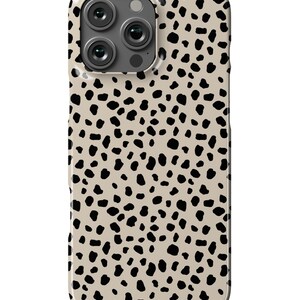 Neutral Beige Dot iPhone Case Neutral