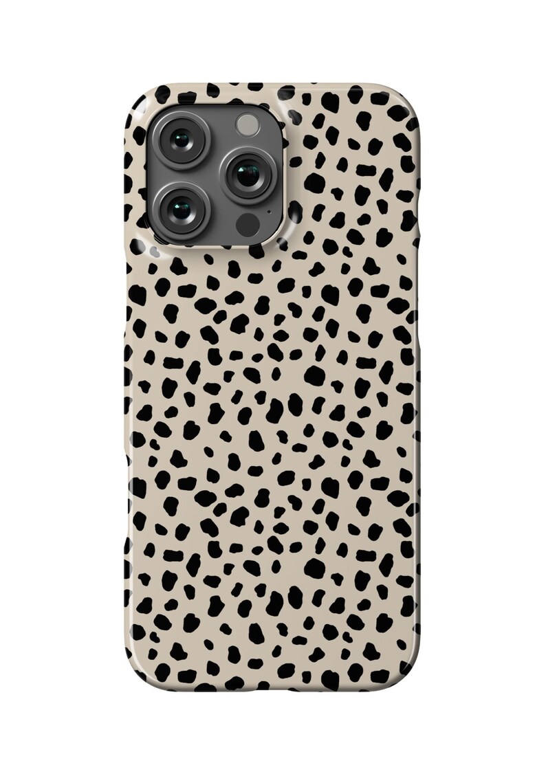 Neutral Beige Dot iPhone Case Neutral