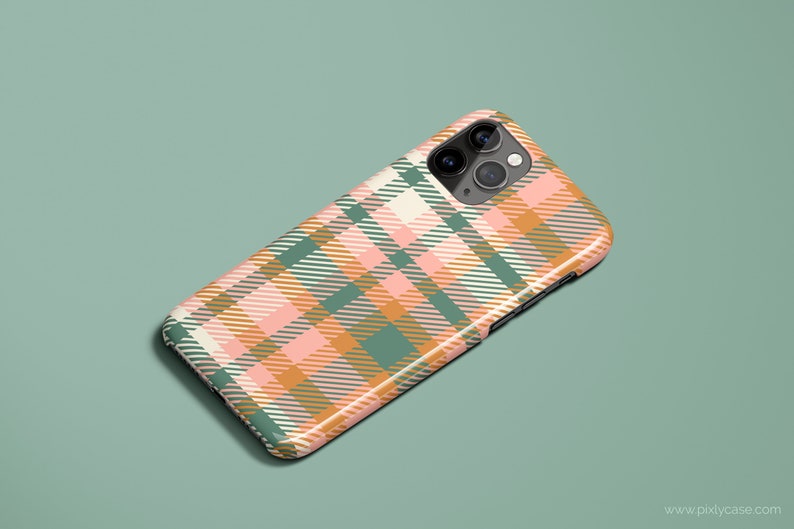 fall plaid pattern phone case