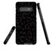 Black Leopard Print Samsung Case, Trendy Leopard Samsung Phone Case, Available for Samsung S20 and most Samsung Devices, TOUGH OR SLIM Cases