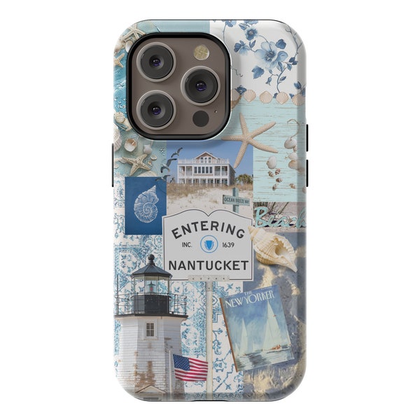Coastal Granddaughter Phone Case Grandmother Aesthetic Nantucket Beach Vibes Ocean Inspired Style Preppy Collage iPhone 15 14 13 Pro Max