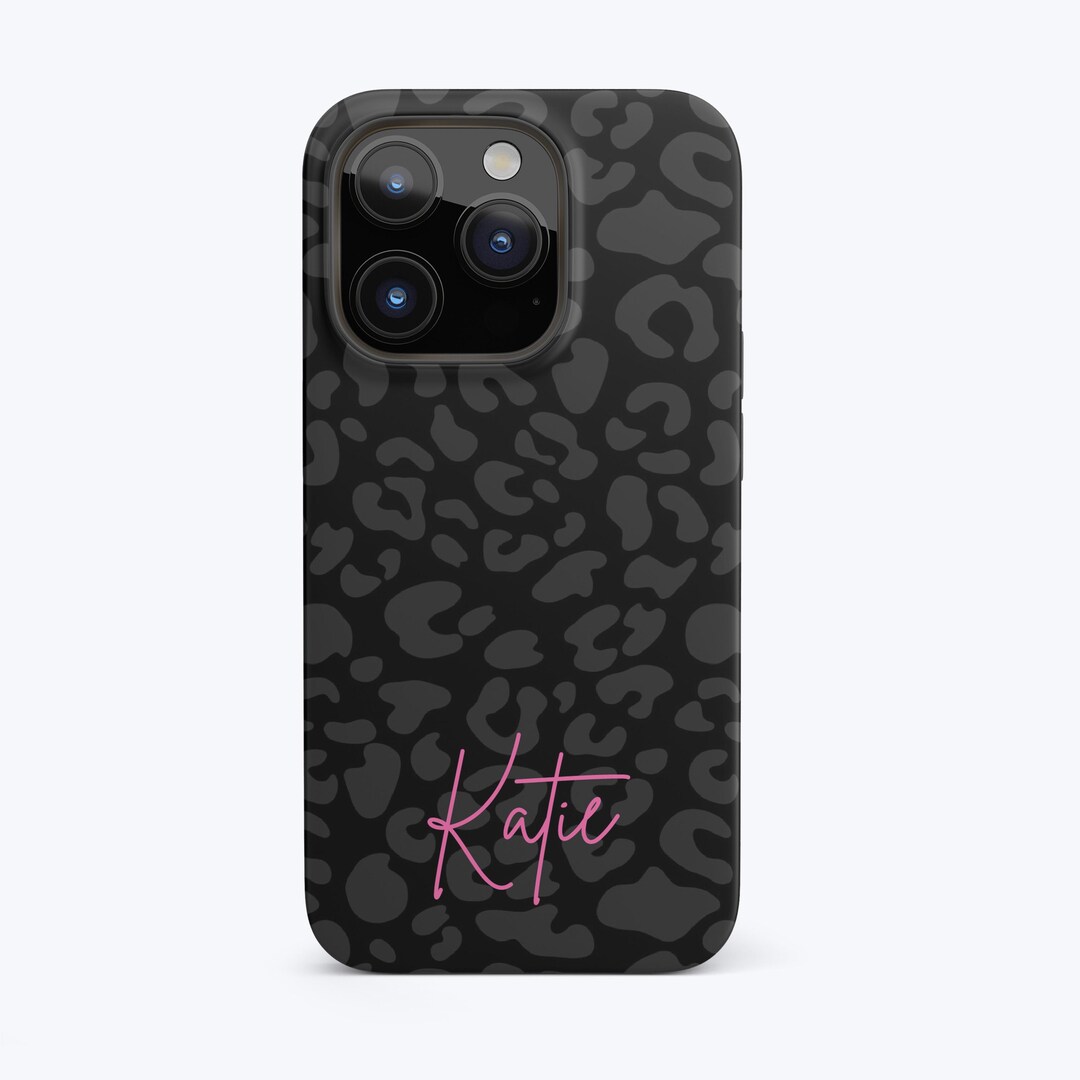 BLACK LEOPARD Phone Case Personalized Leopard Print | Available for iPhone 17 Pro Max, 16 Pro Max, 16e, 15, 14 Pro, 13, 12 11 Magsafe Option - Etsy BLACK LEOPARD Phone Case Personalized Leopard Print | Available for iPhone 17 Pro Max, 16 Pro Max, 16e, 15, 14 Pro, 13, 12 11 Magsafe Option - Etsy