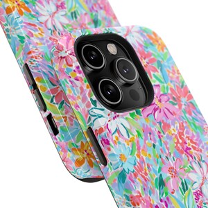 Elegante Blumenmuster Handyhülle, Frühling und Sommer Handyhülle, iPhone und Samsung Hülle, Blumenmuster Handyhülle, süßes Handyzubehör Bild 4