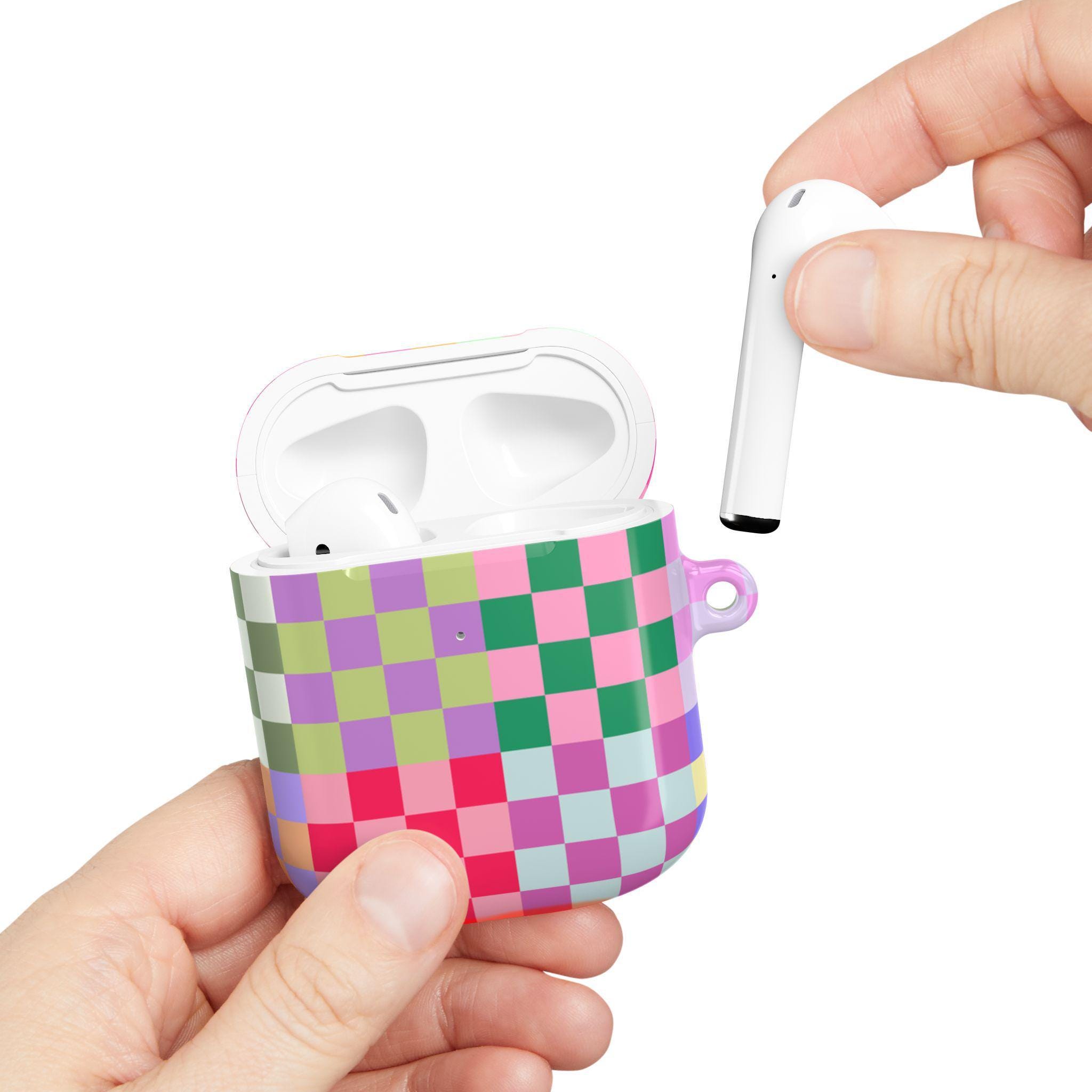 Checker Airpod 4 Case, Airpod Pro Case, Airpod 3 Case Cute, Airpod Pro 2 Case Unique Checkered Print