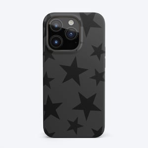 Custodia per telefono a forma di stella, custodia per iPhone a forma di stella nera