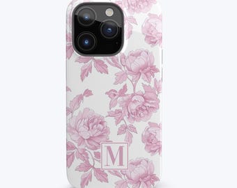 Toile Phone Case Personalized Phone Case Monogram Phone Case Monogram iPhone Case Preppy Phone Case Floral Toile De Jouy Phone Case Toile