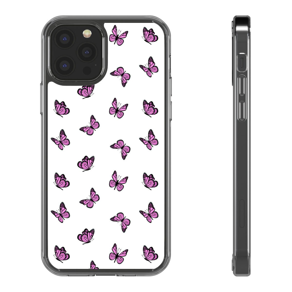Butterfly iPhone Case Pink Butterfly Phone Case iPhone 12 Etsy