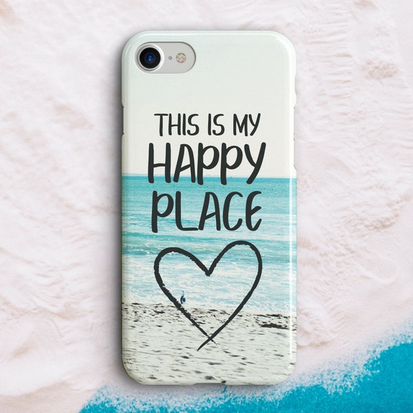 Strand iPhone Case, dit is mijn gelukkige plek, Ocean Phone Case voor Iphone 11, Beach Iphone 11 Pro Case, Beach Phone Case, Beach Iphone 8 Case