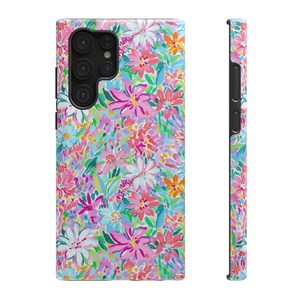 Elegante Blumenmuster Handyhülle, Frühling und Sommer Handyhülle, iPhone und Samsung Hülle, Blumenmuster Handyhülle, süßes Handyzubehör Bild 3