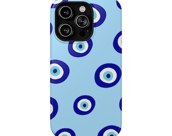 Greek Evil Eye Phone Case Cover for iPhone 15 14 13 12 11 X Xr Pro Max Samsung S24, S23, S22, S21 Plus Ultra Google Pixel 7