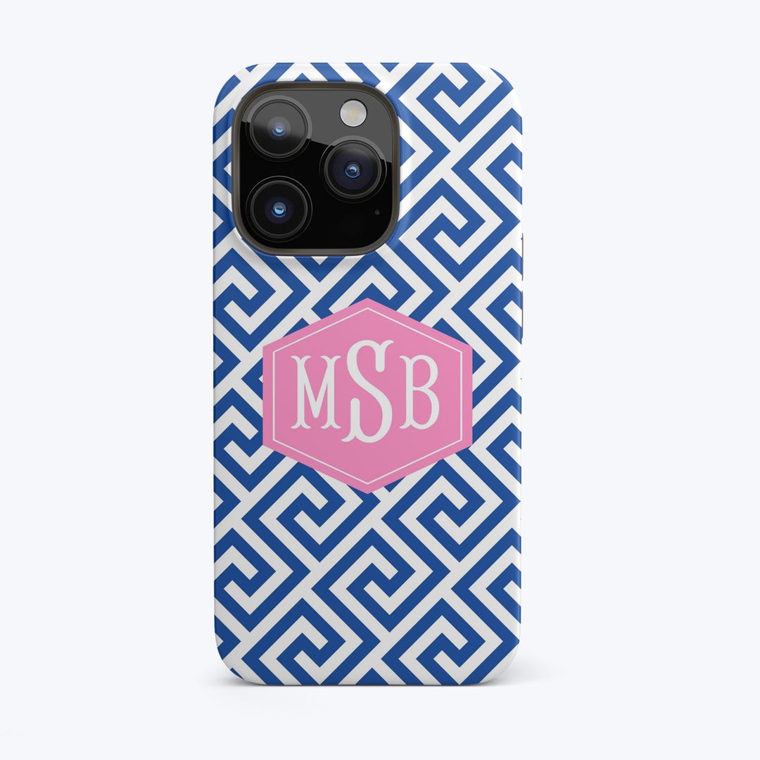 Tkey Phone Case Greek Key Phone Case iPhone Personalized Monogram iPhone Case Geometric ...