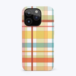 FALL PLAID Phone Case for iPhone 15 Case, iPhone 15 Pro Max Case, Retro Tartan iPhone 14 Pro Case, iPhone 13 Case, iPhone 12 Mini XR Case