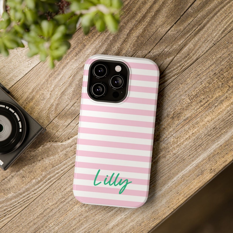 Preppy Handyhülle Niedliche iPhone Case mit Deinem Namen Handyhülle für iPhone 15 14 13 12 11 Pro Max Samsung S24 S23 S22 Ultra Plus Preppy Stuff Bild 5